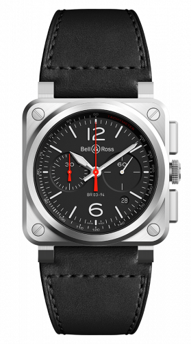 Watch Winder for watch Bell & Ross Instruments BR 03 94 Black Steel Chronograph