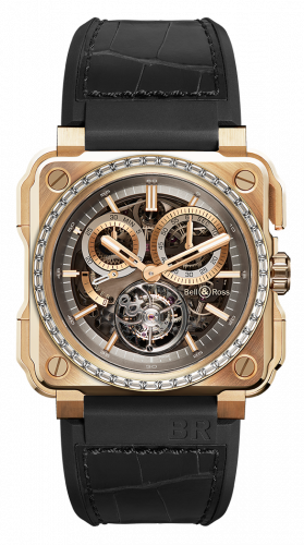 Watch Winder for watch Bell & Ross Instruments BR-X1 Tourbillon Chronograph Rose Gold Diamonds