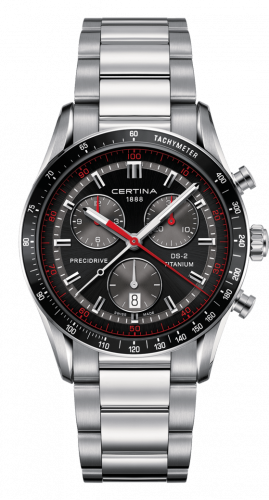 Watch Winder for watch Certina DS-2 DS-2 Chronograph Stainless Steel / Black / Bracelet