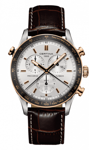 Uhrenbeweger für Uhr Certina DS-2 DS 2 Chronograph Flyback Stainless Steel / Rose Gold PVD / Silver / Strap