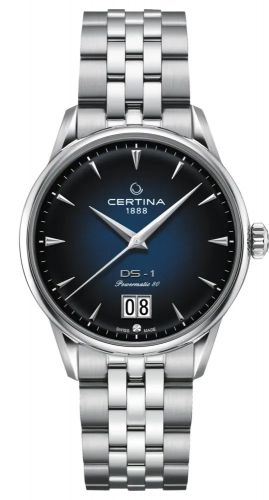 Watch Winder for watch Certina DS-1 DS-1 Big Date Powermatic 80 Stainless Steel / Blue / Bracelet