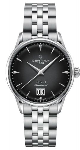 Watch Winder for watch Certina DS-1 DS-1 Big Date Powermatic 80 Stainless Steel / Grey / Bracelet
