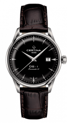 Watch Winder for watch Certina DS-1 DS-1 Powermatic 80 40 Stainless Steel / Black / Strap