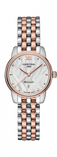 Watch Winder for watch Certina DS-8 DS-8 Lady Stainless Steel - Rose Gold / MOP / Bracelet