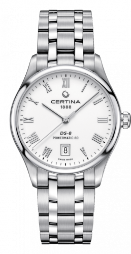 Watch Winder for watch Certina DS-8 DS-8 Powermatic Stainless Steel / White / Bracelet
