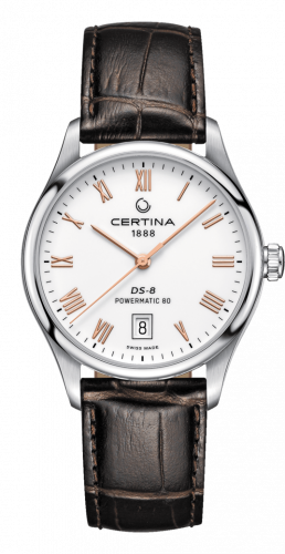 Watch Winder for watch Certina DS-8 DS-8 Powermatic Stainless Steel / White / Strap