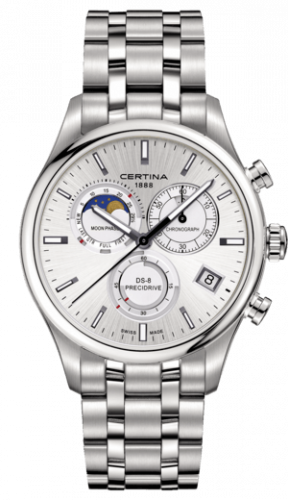 Uhrenbeweger für Uhr Certina DS-8 DS-8 Chronograph Moon Phase Stainless Steel / Silver / Bracelet