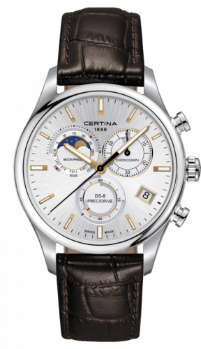 Uhrenbeweger für Uhr Certina DS-8 DS-8 Chronograph Moon Phase Stainless Steel / Silver / Strap