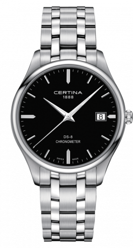 Watch Winder for watch Certina DS-8 DS-8 Chronometer Stainless Steel / Black / Bracelet