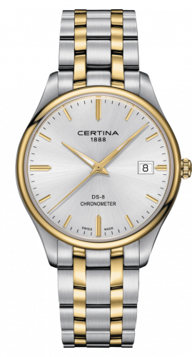 Watch Winder for watch Certina DS-8 DS-8 Chronometer Stainless Steel / Yellow Gold PVD / Silver