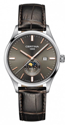 Uhrenbeweger für Uhr Certina DS-8 DS-8 Moon Phase Stainless Steel / Anthracite / Strap