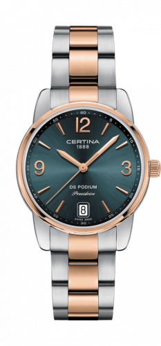 Uhrenbeweger für Uhr Certina DS Podium DS Podium 33 Stainless Steel / Rose Gold PVD / Green / Bracelet
