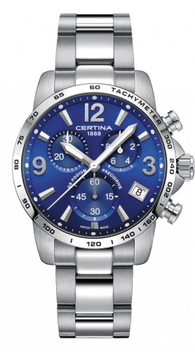 Watch Winder for watch Certina DS Podium DS Podium Chronograph 1/10 Sec Stainless Steel / Blue / Bracelet
