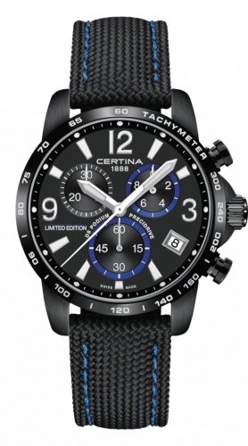 Watch Winder for watch Certina DS Podium DS Podium Chronograph 1/10 Sec PVD / Black / Strap