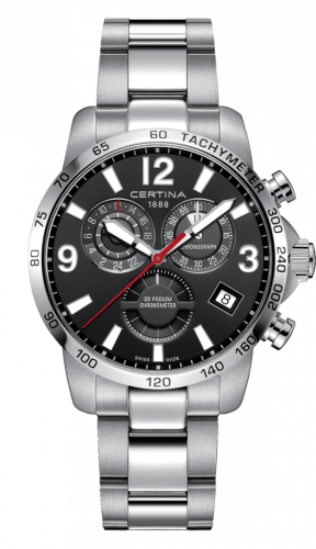 Watch Winder for watch Certina DS Podium DS Podium Chronograph GMT Stainless Steel / Black / Bracelet