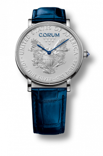 Remontoir à montres pour montre Corum Heritage Coin Watch Automatic 50th AnnvieArgent $1