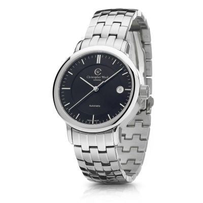 Remontoir à montres pour montre Christopher Ward Dress Malvern C5 MK1 Stainless Steel / Noire / Bracelet