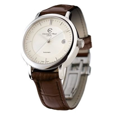 Remontoir à montres pour montre Christopher Ward Dress Malvern C5 MK1 Stainless Steel / Argent / Strap