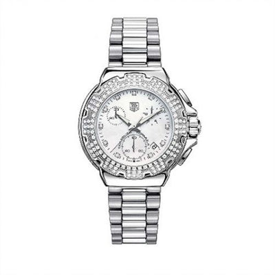 Uhrenbeweger für Uhr TAG Heuer Formula 1 Formula 1 Quartz Chronograph 37 Stainless Steel / MOP - Diamond / Bracelet