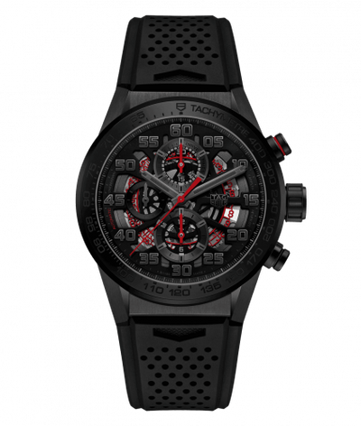 Uhrenbeweger für Uhr TAG Heuer Carrera Carrera Calibre Heuer 01 43 PVD / Black Ceramic / Skeleton / Rubber