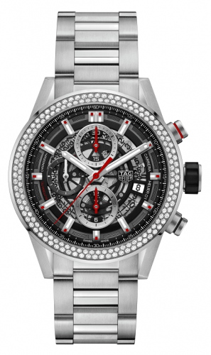 Uhrenbeweger für Uhr TAG Heuer Carrera Carrerra Calibre Heuer 01 43 Stainless Steel / Diamond / Skeleton / Bracelet