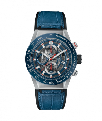 Uhrenbeweger für Uhr TAG Heuer Carrera Carrera Calibre Heuer 01 43 Stainless Steel / Blue Ceramic / Alligator