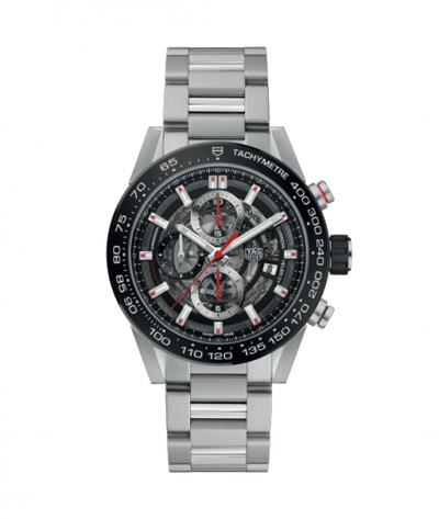 Uhrenbeweger für Uhr TAG Heuer Carrera Carrera Calibre Heuer 01 43 Stainless Steel / Black Ceramic / Skeleton / Bracelet