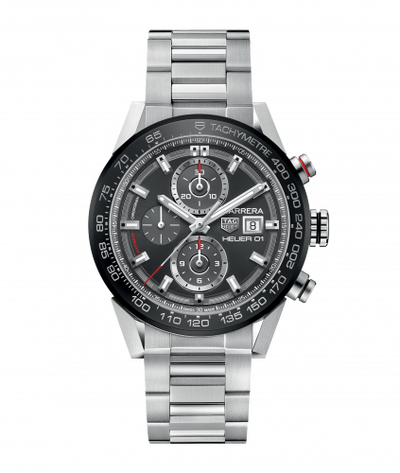 Uhrenbeweger für Uhr TAG Heuer Carrera Carrera Calibre Heuer 01 43 Stainless Steel / Grey / Bracelet