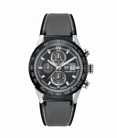 Uhrenbeweger für Uhr TAG Heuer Carrera Carrera Calibre Heuer 01 43 Stainless Steel / Grey / Calf