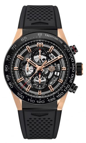 Uhrenbeweger für Uhr TAG Heuer Carrera Carrera Calibre Heuer 01 45 Rose Gold / Ceramic / Skeleton / Rubber