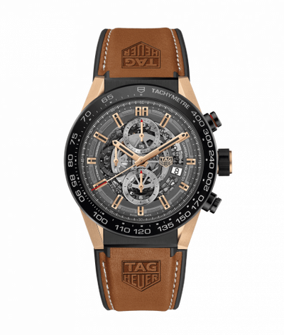 Uhrenbeweger für Uhr TAG Heuer Carrera Carrera Calibre Heuer 01 45 Rose Gold / Ceramic / Skeleton / Rubber