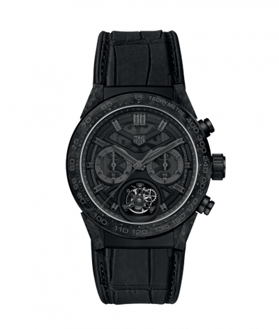 Uhrenbeweger für Uhr TAG Heuer Carrera Carrera Calibre Heuer 02T 45 Chronograph Tourbillon Carbon / Alligator