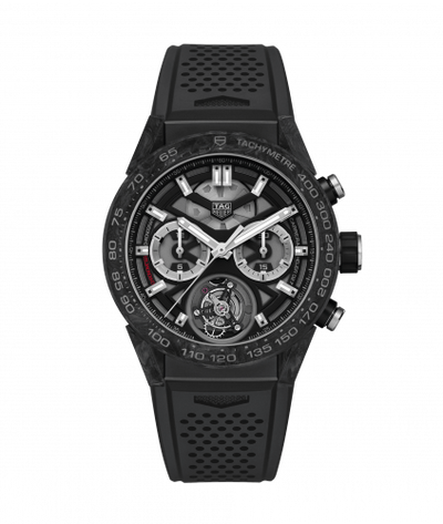 Uhrenbeweger für Uhr TAG Heuer Carrera Carrera Calibre Heuer 02T 45 Chronograph Tourbillon Titanium / Carbon / Rubber