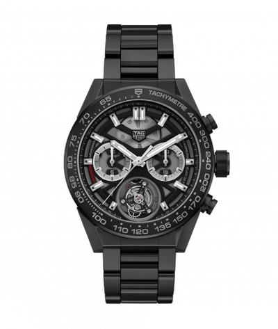 Uhrenbeweger für Uhr TAG Heuer Carrera Carrera Calibre Heuer 02T 45 Chronograph Tourbillon Ceramic / Bracelet