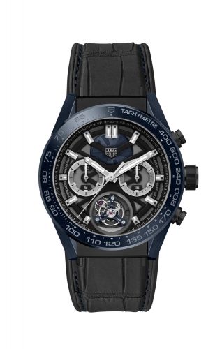 Uhrenbeweger für Uhr TAG Heuer Carrera Carrera Calibre Heuer 02T 45 Chronograph Tourbillon Ceramic / Stainless Steel / Alligator / Tête de Vipère