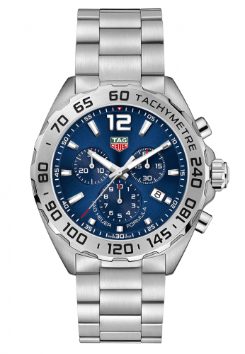 Uhrenbeweger für Uhr TAG Heuer Formula 1 Formula 1 Chronograph Quartz 43 Stainless Steel / Blue / Bracelet