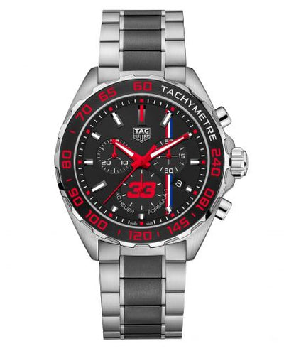 Uhrenbeweger für Uhr TAG Heuer Formula 1 Formula 1 Chronograph Quartz 43 Stainless Steel / Max Verstappen 2018 / Bracelet