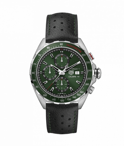 Uhrenbeweger für Uhr TAG Heuer Formula 1 Formula 1 Calibre 16 44 Stainless Steel / Green / Calf