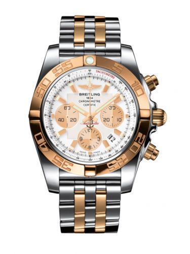 Remontoir à montres pour montre Breitling Chronomat Chronomat 44 Stainless Steel / Rose Or / Antarctica Blanc / Bracelet