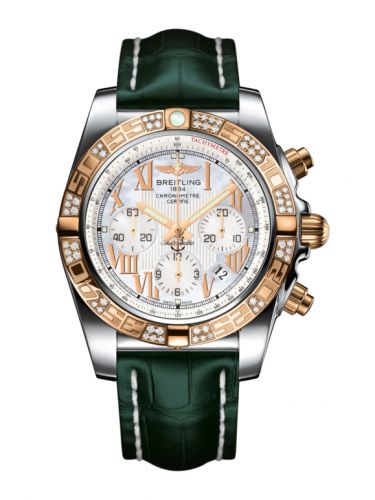 Remontoir à montres pour montre Breitling Chronomat Chronomat 44 Stainless Steel / Rose Or / Diamond / Pearl Roman / Croco