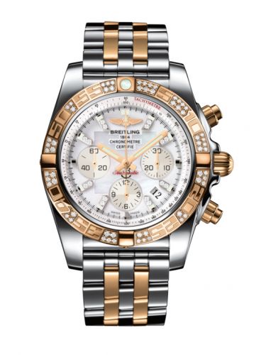 Remontoir à montres pour montre Breitling Chronomat Chronomat 44 Stainless Steel / Rose Or / Diamond / Pearl Diamond / Bracelet