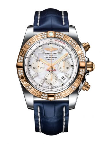 Remontoir à montres pour montre Breitling Chronomat Chronomat 44 Stainless Steel / Rose Or / Diamond / Pearl Diamond / Croco