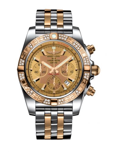 Remontoir à montres pour montre Breitling Chronomat Chronomat 44 Stainless Steel / Rose Or / Oren Sun Diamond / Bracelet