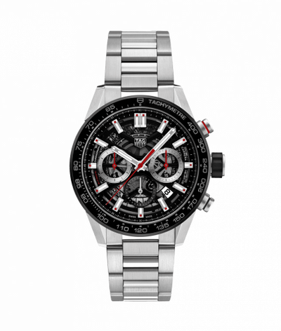 Uhrenbeweger für Uhr TAG Heuer Carrera Carrera Calibre Heuer 02 43 Stainless Steel / Black Ceramic / Skeleton / Bracelet