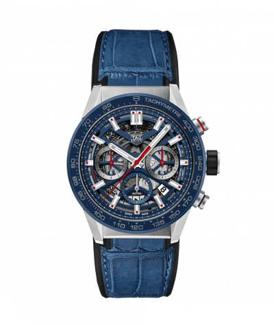 Uhrenbeweger für Uhr TAG Heuer Carrera Carrera Calibre Heuer 02 43 Stainless Steel / Blue Ceramic / Skeleton / Alligator