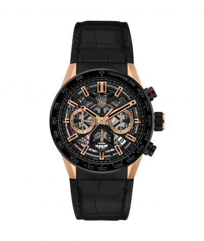 Uhrenbeweger für Uhr TAG Heuer Carrera Carrera Calibre Heuer 02 43 Rose Gold / Black Ceramic / Skeleton Alligator