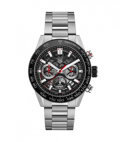 Uhrenbeweger für Uhr TAG Heuer Carrera Carrera Calibre Heuer 02 45 Stainless Steel / Black Ceramic / Skeleton / Bracelet