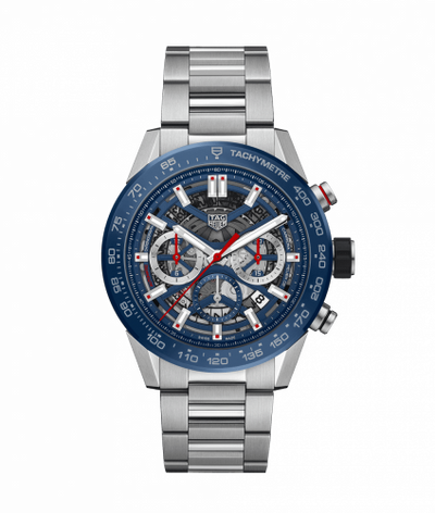 Uhrenbeweger für Uhr TAG Heuer Carrera Carrera Calibre Heuer 02 45 Stainless Steel / Blue Ceramic / Skeleton / Bracelet