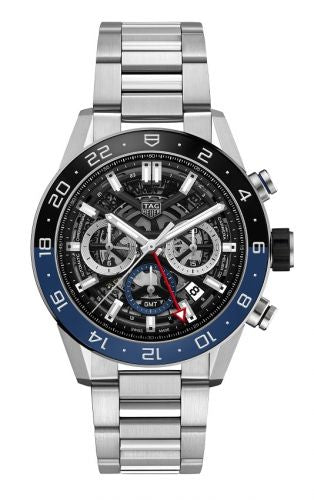 Uhrenbeweger für Uhr TAG Heuer Carrera Carrera Calibre Heuer 02 GMT Stainless Steel / Skeleton / Bracelet