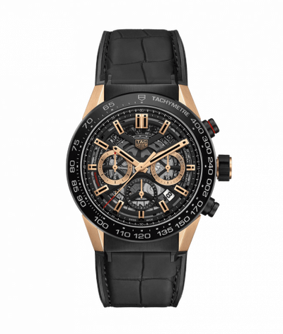 Uhrenbeweger für Uhr TAG Heuer Carrera Carrera Calibre Heuer 02 45 Rose Gold / Black Ceramic / Skeleton / Alligator